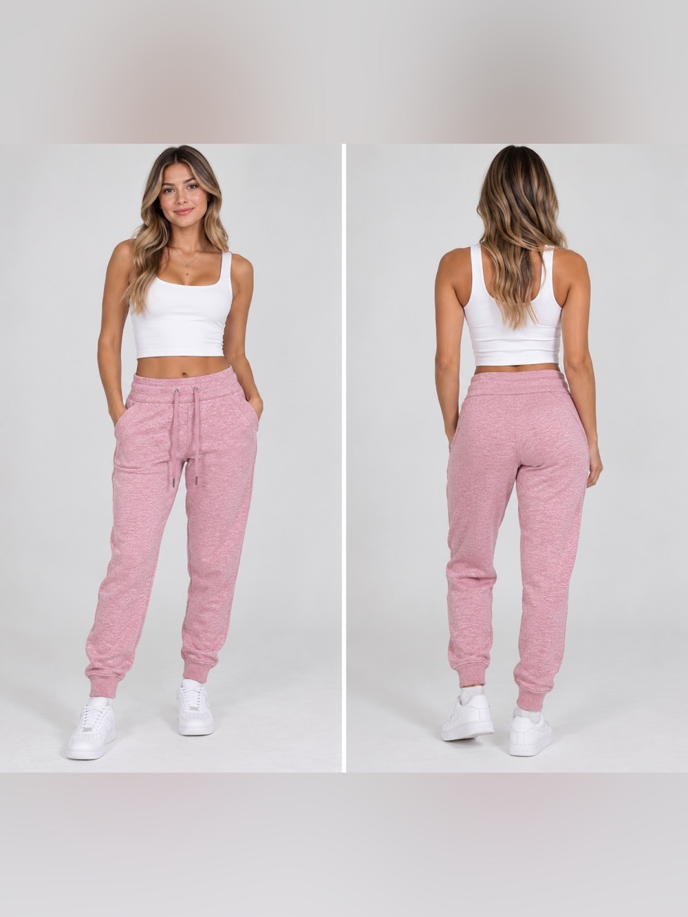 🌸 Lululemon Scuba High-Rise Jogger Size 8 NWOT Tag Pink Heather 💕 MSRP $118